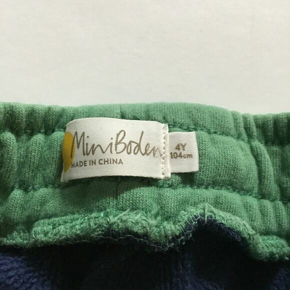 Mini Boden navy color block cargo sweatpants - Picture 4 of 5